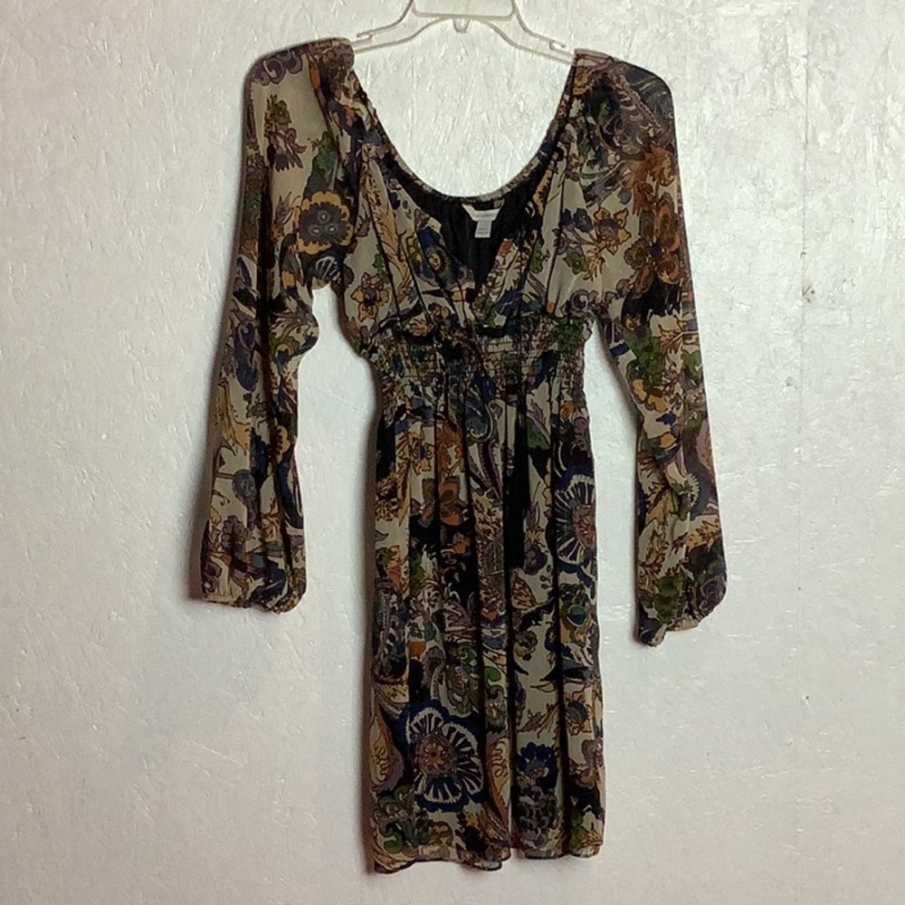 Boston Proper dress with whimsical paisley print